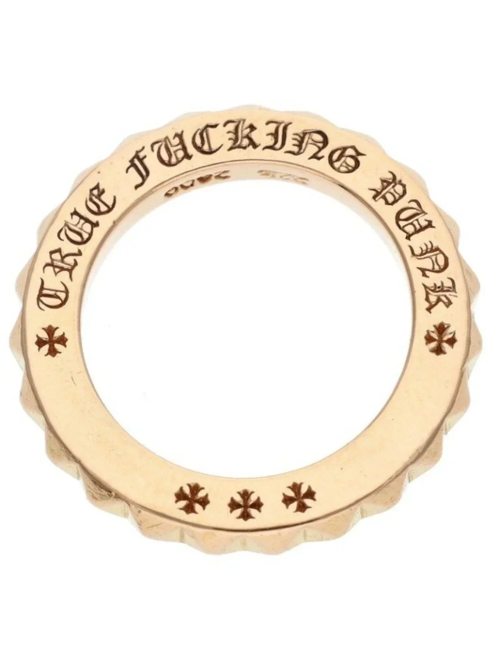 Chrome Hearts 22K Tfp Pnk Big 22K True Punk Big Gold Ring